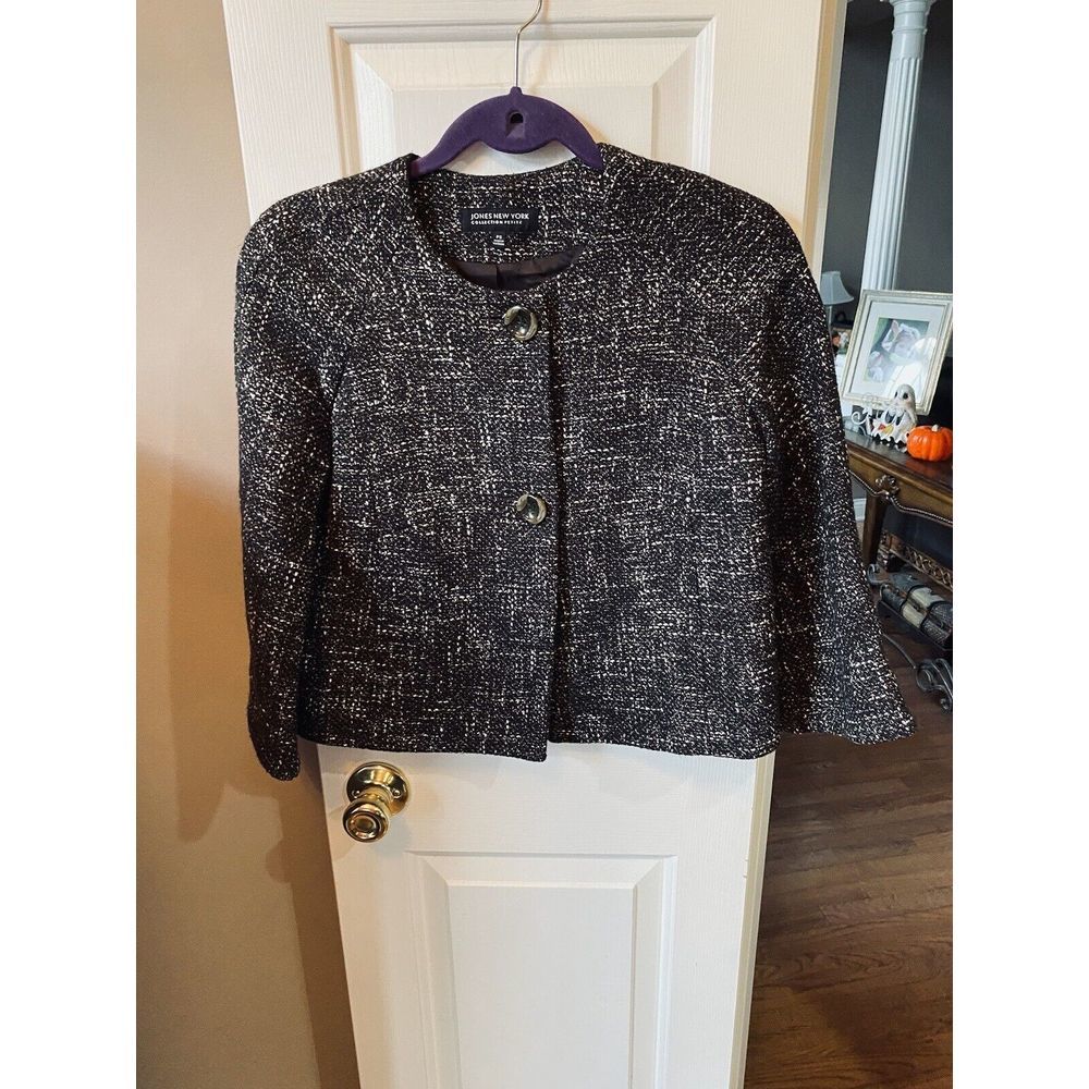 Jones‎ New York Tweed Blazer Petite Small